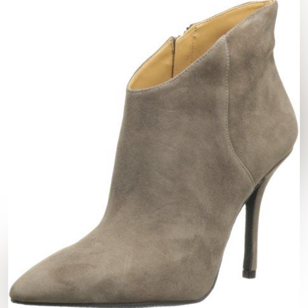 Enzo Angiolini Olive Suede Heeled Boots